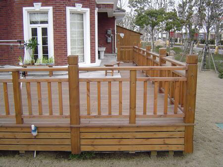 成都防腐木扶手