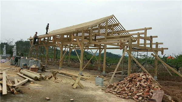 防腐木木屋涼亭